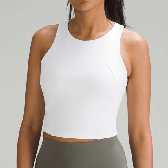 lululemon athletica Tops - Lululemon Wunder Train Racerback Tank Top White Size 6